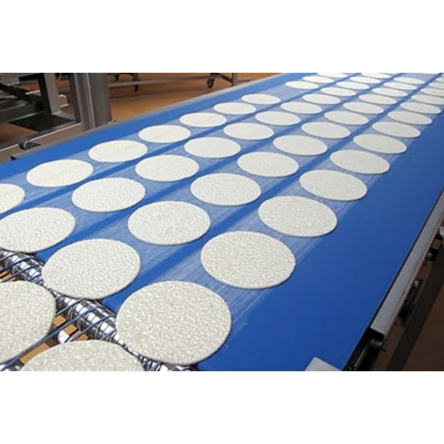 Factory Supply Customized PVC Belt Automatic Continuous Dumpling Wrapper Flour Wrapper Flour Products Mesh Belt Conveyor