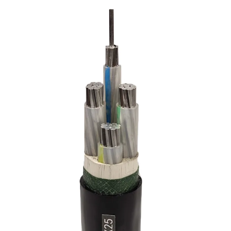 YJLV Three-Phase Four-Wire Aluminum Core Power Cable 16/25/35 Square PVC Insulated Copper Low Voltage Outdoor Underground