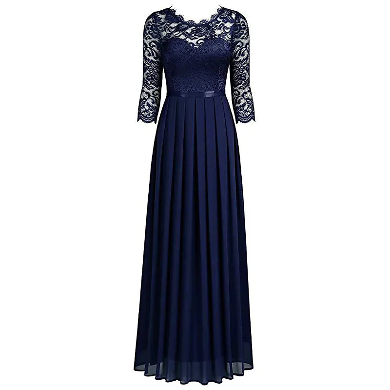 Women's Lace Swing Evening Dresses Elegant Wedding Dresses Formal Party ...