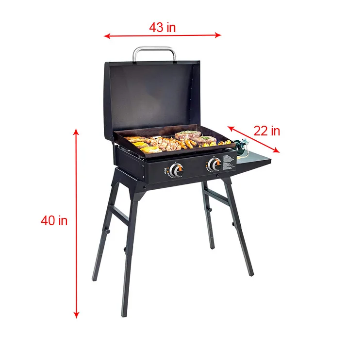 Camping Bbq Propaan Grill Bakplaat Combo Grill Barbecue Vouwen 2 Brander Platte Top Gas Grill - Buy 2 Brander Platte Top Gas Grill,Camping Bbq Propaan Grill Combo Gas Grill,Gas Grill