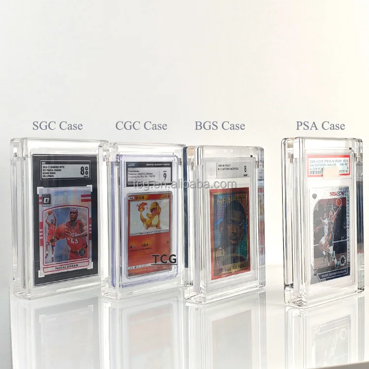graded card acrylic case Graded Card Premium Acrylic Magnetic Ultra Thick Display Case