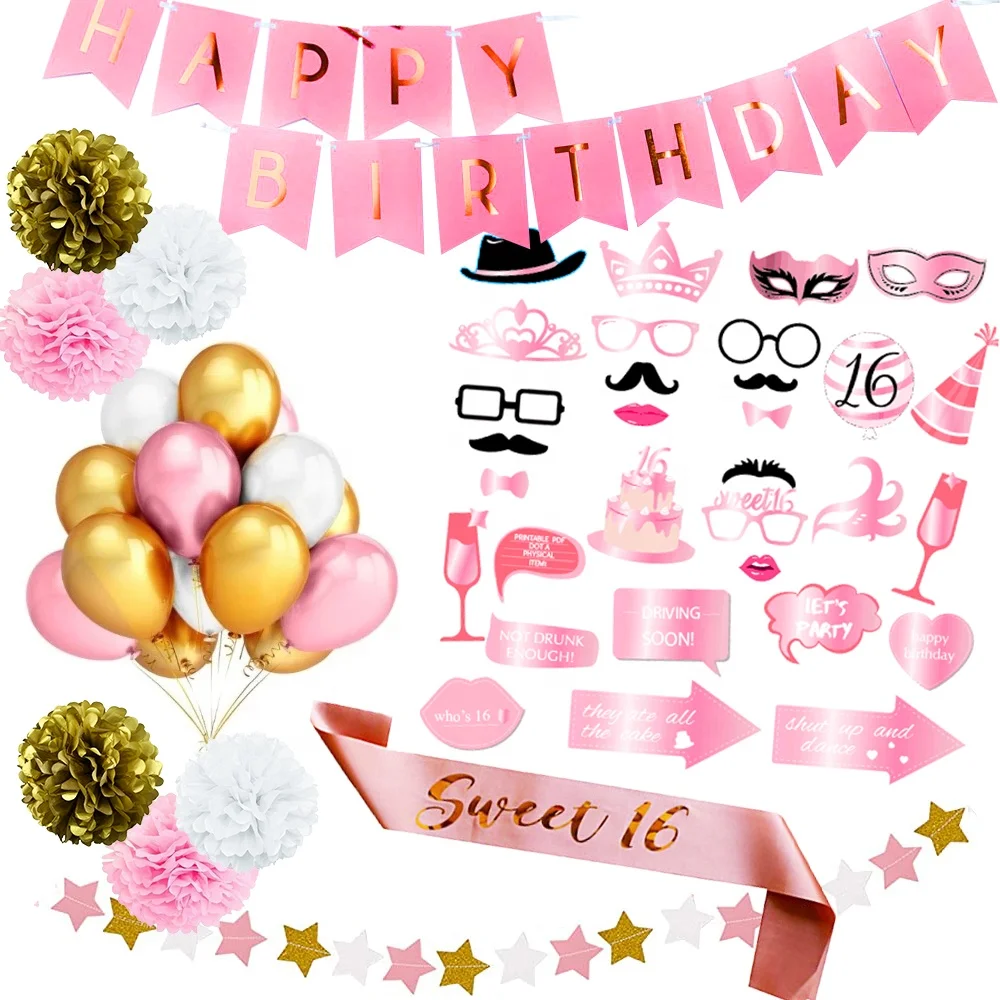 Decorations Pour Premier Anniversaire Fournitures Pour Fete 16 Anniversaire Doux Cadeau Photos Pour 16 Ans Buy 16th Anniversaire Decorations Fournitures De Fete 16th Anniversaire Decorations 16 Ans Ceinture D Anniversaire Product On Alibaba Com