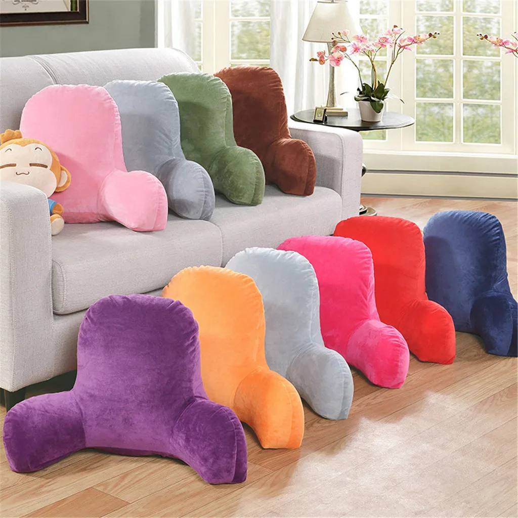 Oreiller dos coussin avec bras soutien lit lecture repos