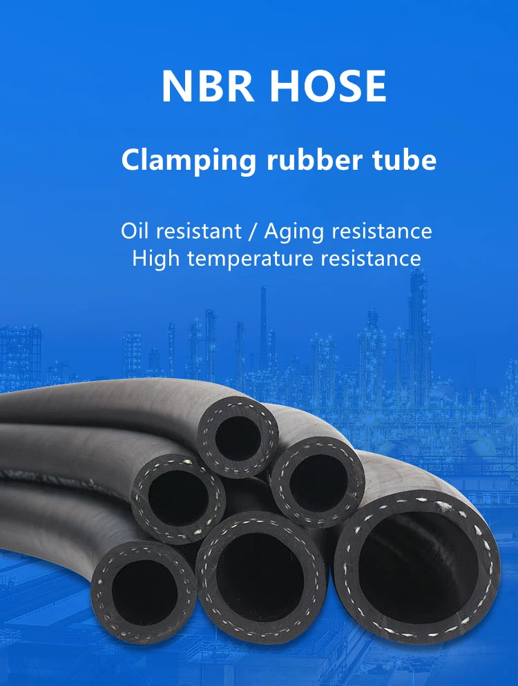 Flexible Smooth Nbr Braided 1/2'' 3/8'' 5/16'' Rubber Hose Diesel