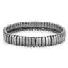 #11Negro 10x3mm doble agujero media cara