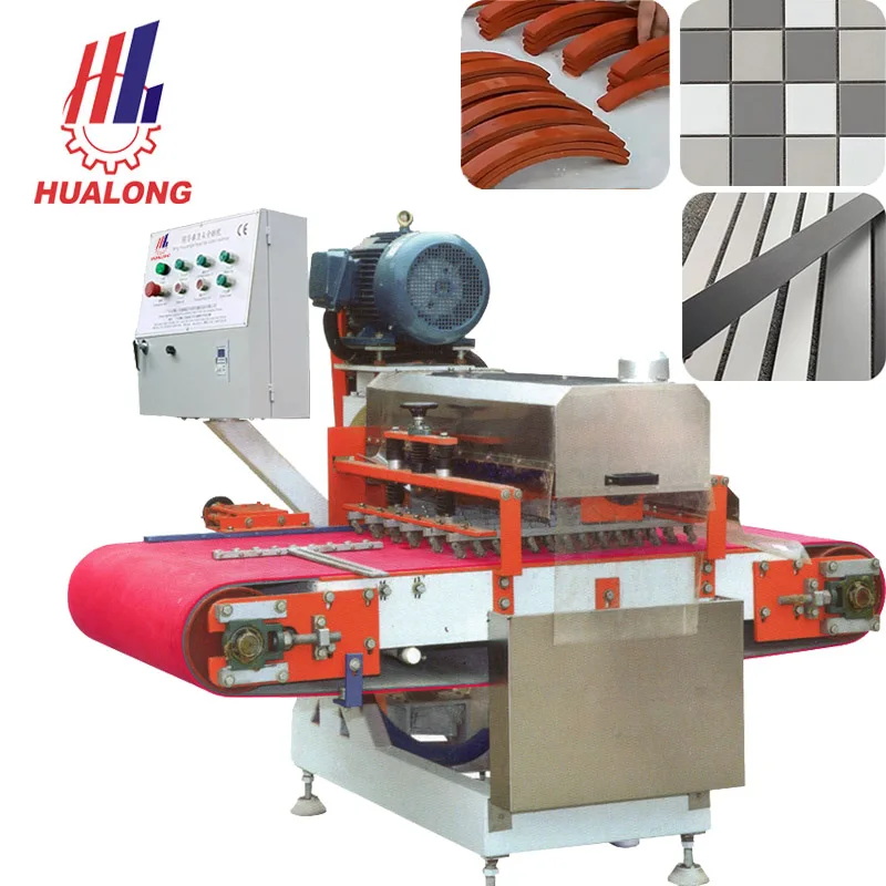 Hualong Porcelain Tile Multi Blade Stone Strips Mosaic and Marble Granite Cobblestone Multi Disc Cutting Double 3 Head Machines