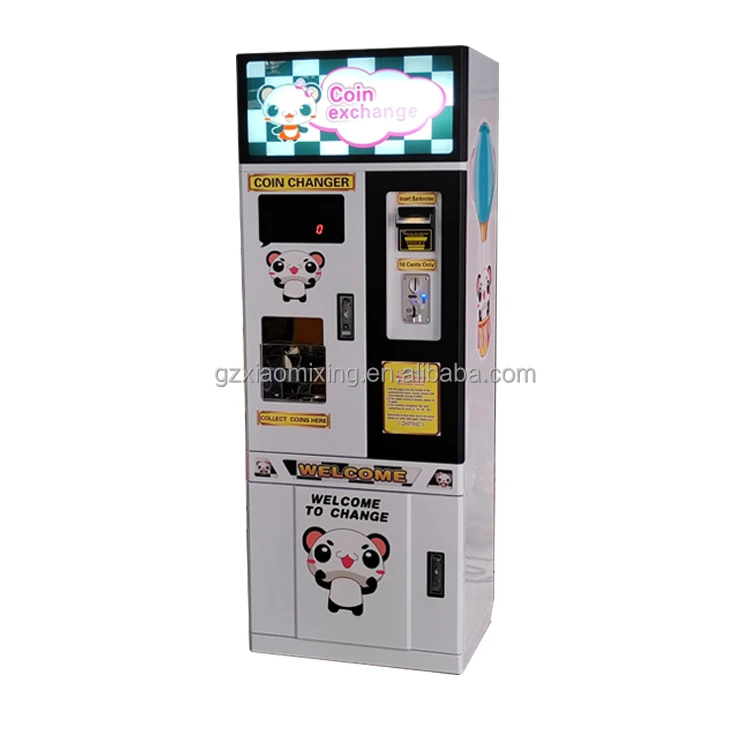 Customized Coin Changer Kids' Toy Capsule Vending & Arcade Game Machines Converts Bill to Token Coin Coin Operated Games
