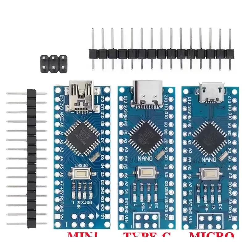product ch340g nano v30 mini development board atmega328 controller with type c micro usb  nano 30 interfaces-0