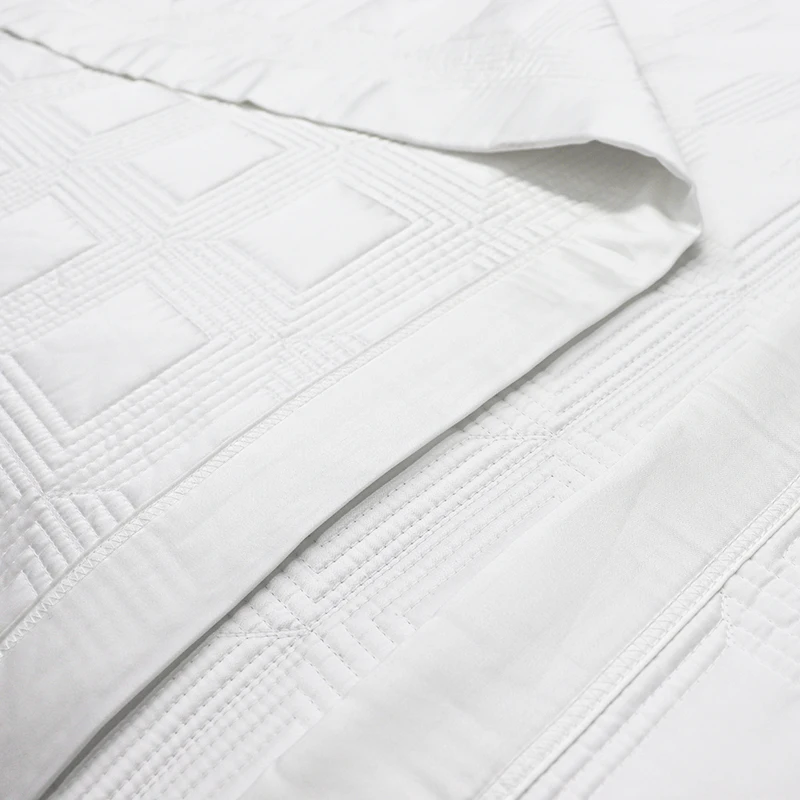 Изготовленные на заказ одеяла размера «King-Size» постельное белье бархатное роскошное Двойное Счастье 100% вафельное стеганое бамбуковое покрывало