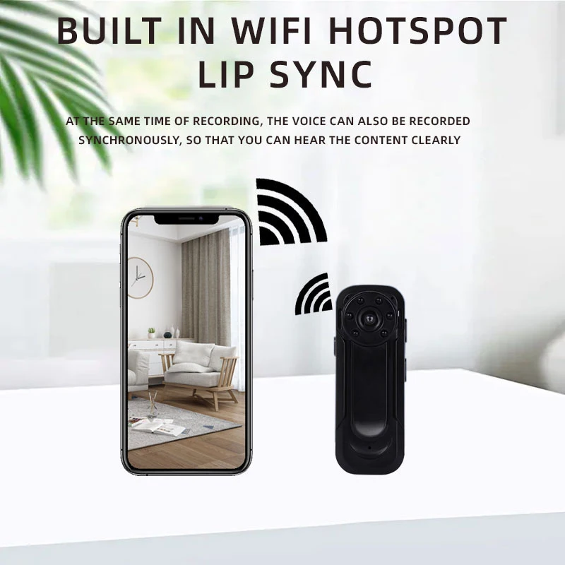 Popular Product HD WIFI Camera A8 1080p Wireless Wifi Ip Camera for Outdoor Action Sports Video Body Worn Camera Cam Wifi