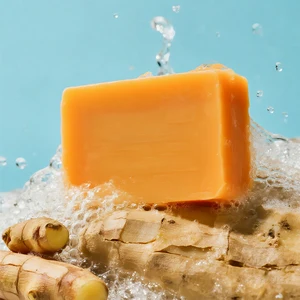 Custom Handmade Natural Vitamin C Turmeric Body Bath Soap Bar Skin Moisturizing Oil Control Brightening Whitening