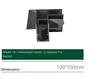 Model 16  Horizontal Corner  L  Pre-embedded
