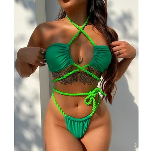 Sexi Brazilian Strappy Women Bikini Swimwear 2023