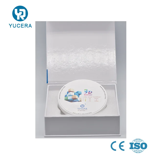 The Best Selling Dental Zirconia Disc 3D Plus Multilayer Preshaded Zirconium Blank for False Teeth