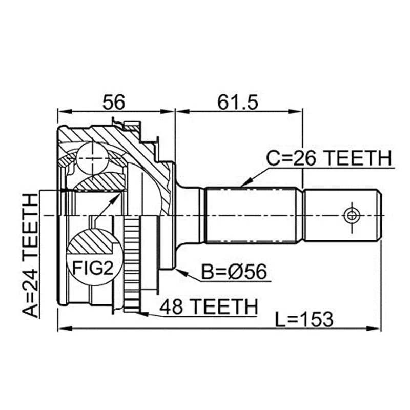 Toyota CV Joint 43470-19655 - Durable and Reliable Performance