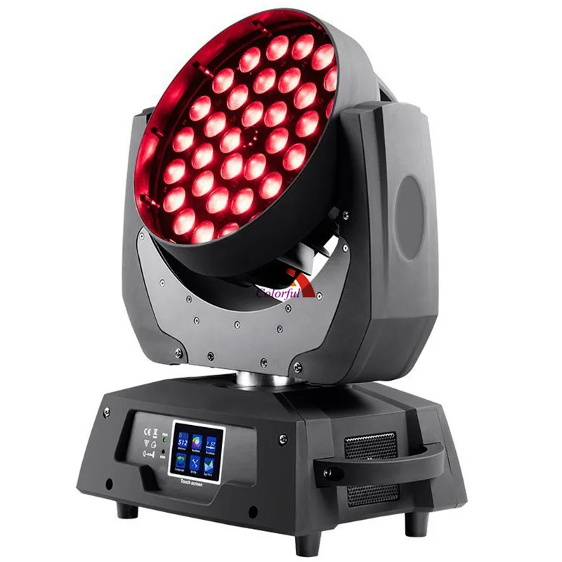 Световые приборы. Вращающаяся led Wash Zoom 36x10. Led moving head 36 x 10w RGBW Wash Zoom. Led Wash 36*10w + Zoom.