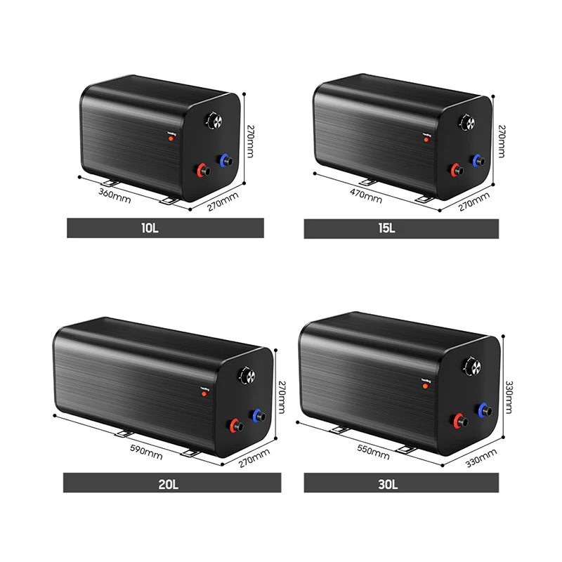 Small 12V 24V DC 10L 15L 20L 30L Electric Storage Water Boiler Marine Caravan RV Water Heater for Outdoor Campaining