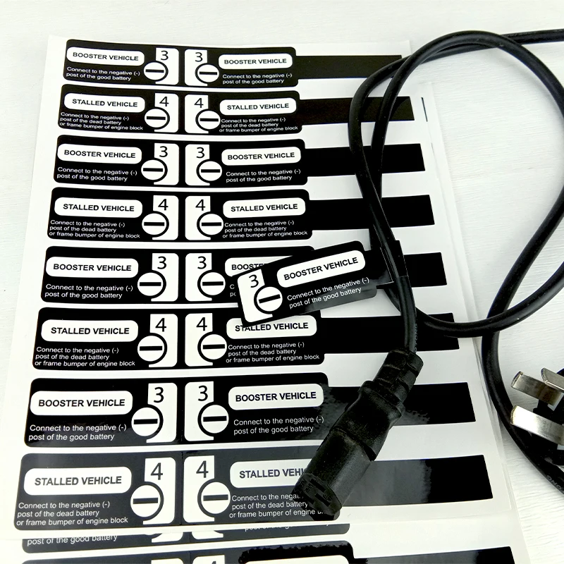 Custom Self Adhesive Label Printing Network Self Laminating Thermal Cable Electrical Tie Wire Printer Labels Tube Sticker