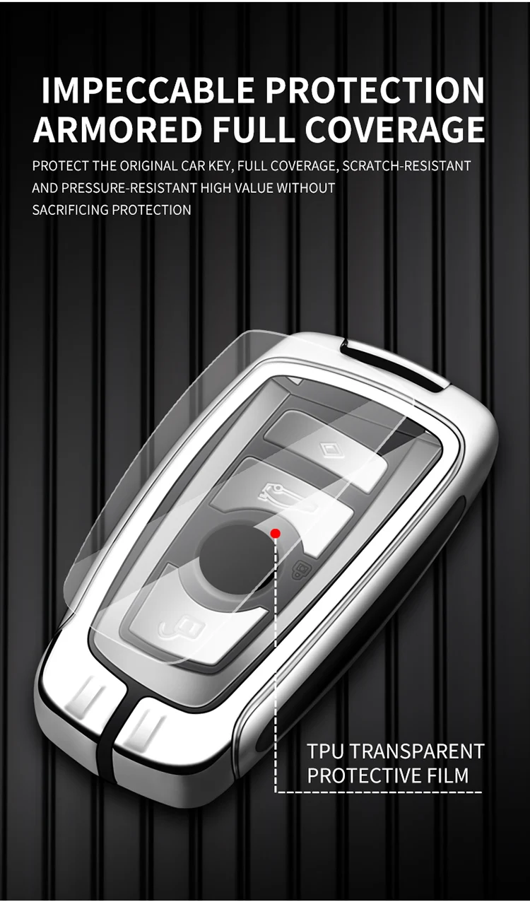 Guscio BLU CHIAVE 3-Tasti BMW Serie 1 2 3 4 5 6 7, F20 F30 F31 F32 X1 X5 - Foto 3