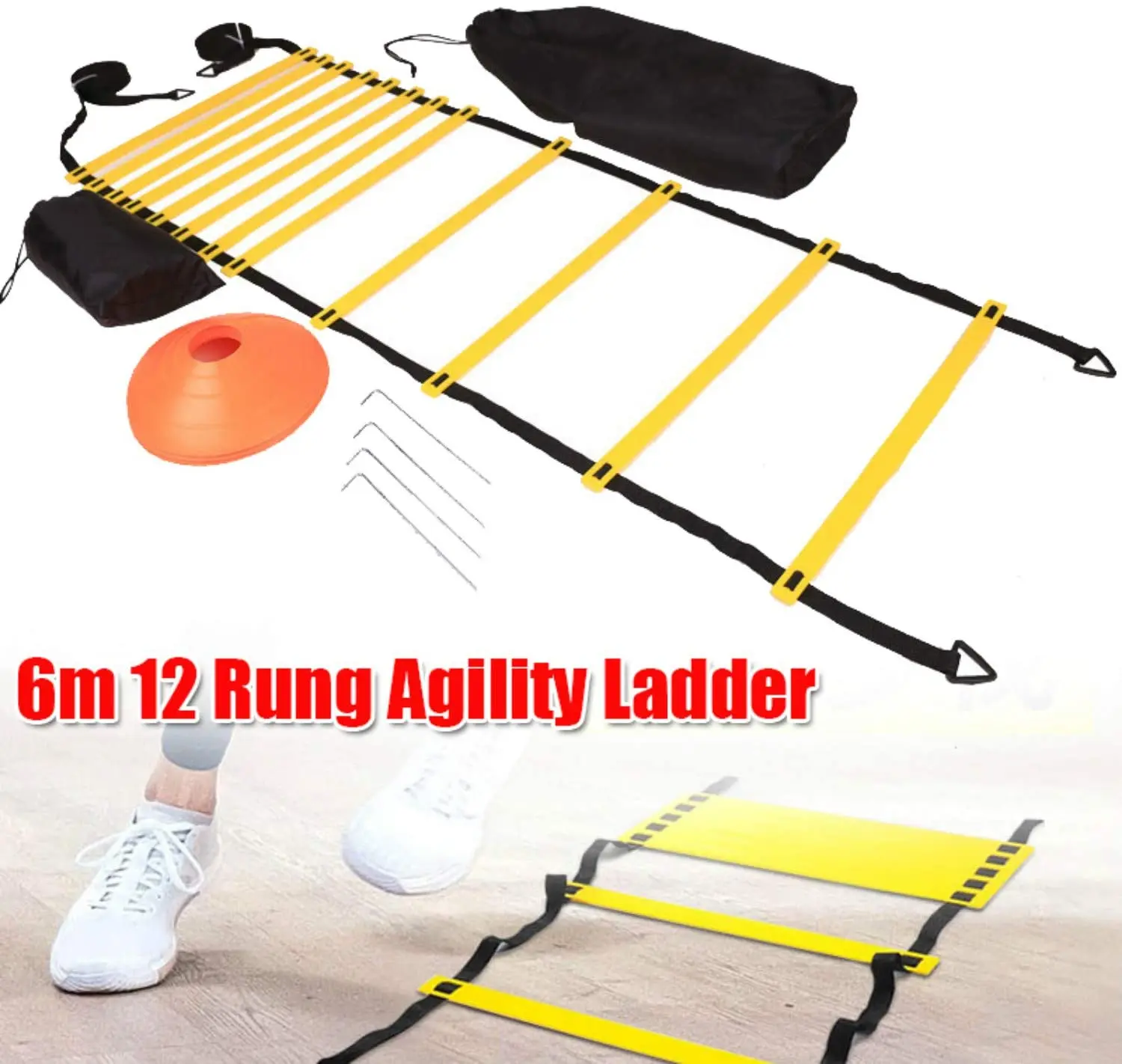 Ladder Parachute Sport Football Training Equipment Speed Agility Training Cones Set Kit For Soccer