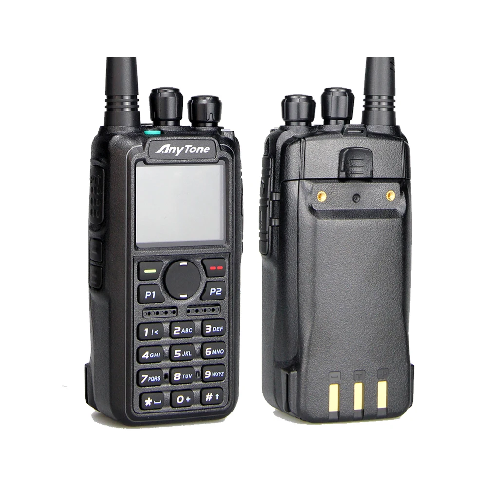Wholesale Anytone 878 V2 Top version Dual band DMR digital Way Radio 4000  channels ham handheld walkie talkie From