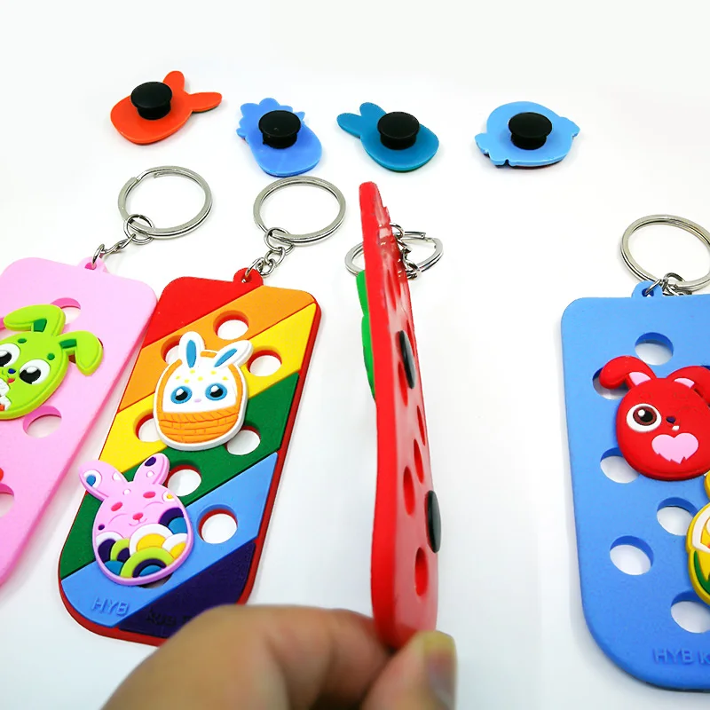 New Design PVC Fluorescent Keychain Shoe Charm - Wholesale