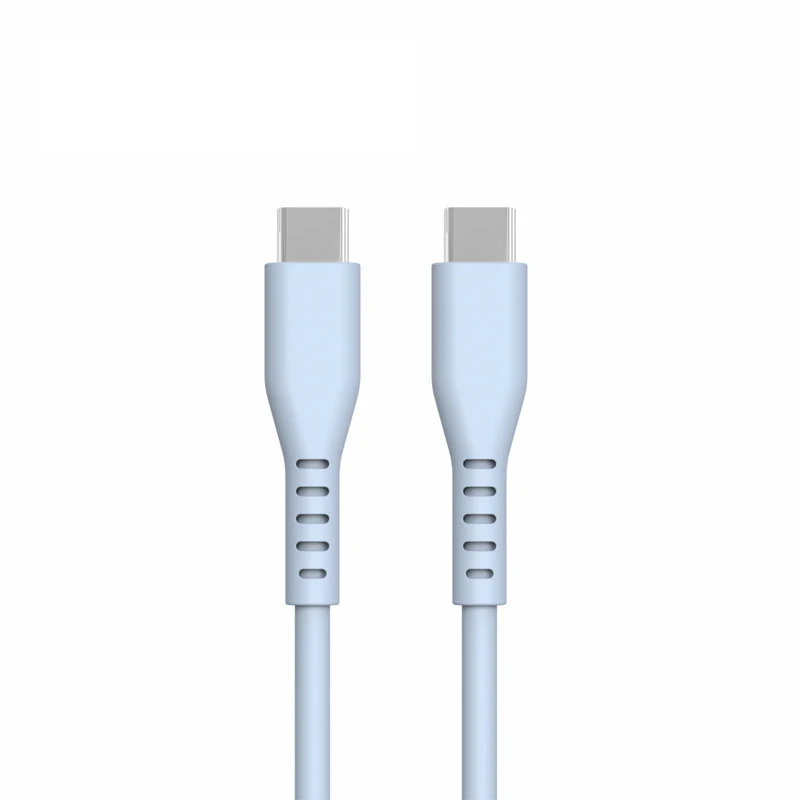 Silicon Data Cable 3A PD Fast Charging Charger Cable USB C to C cable for Huawei and Android