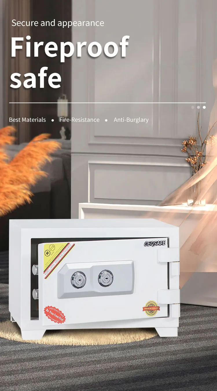 CEQSAFE High Security Electric Digital Metal Fireproof Home Office Safe Box manufacture