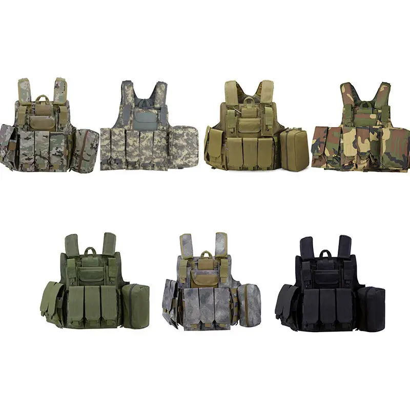 Outdoor Multifunctional Quick Disassembly Safety Vest Navy Blue Tactical Carrier Plate Vest Multi Pocket