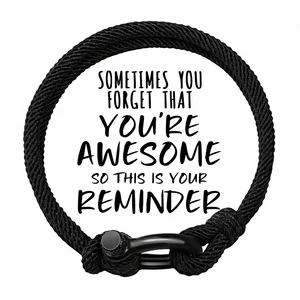 Christmas Gifts Men Teen Boys Dad Son Boyfriend Husband Nephew Friends Hemp Rope Chain Link Bracelets Natural Stone-SOMETIMES