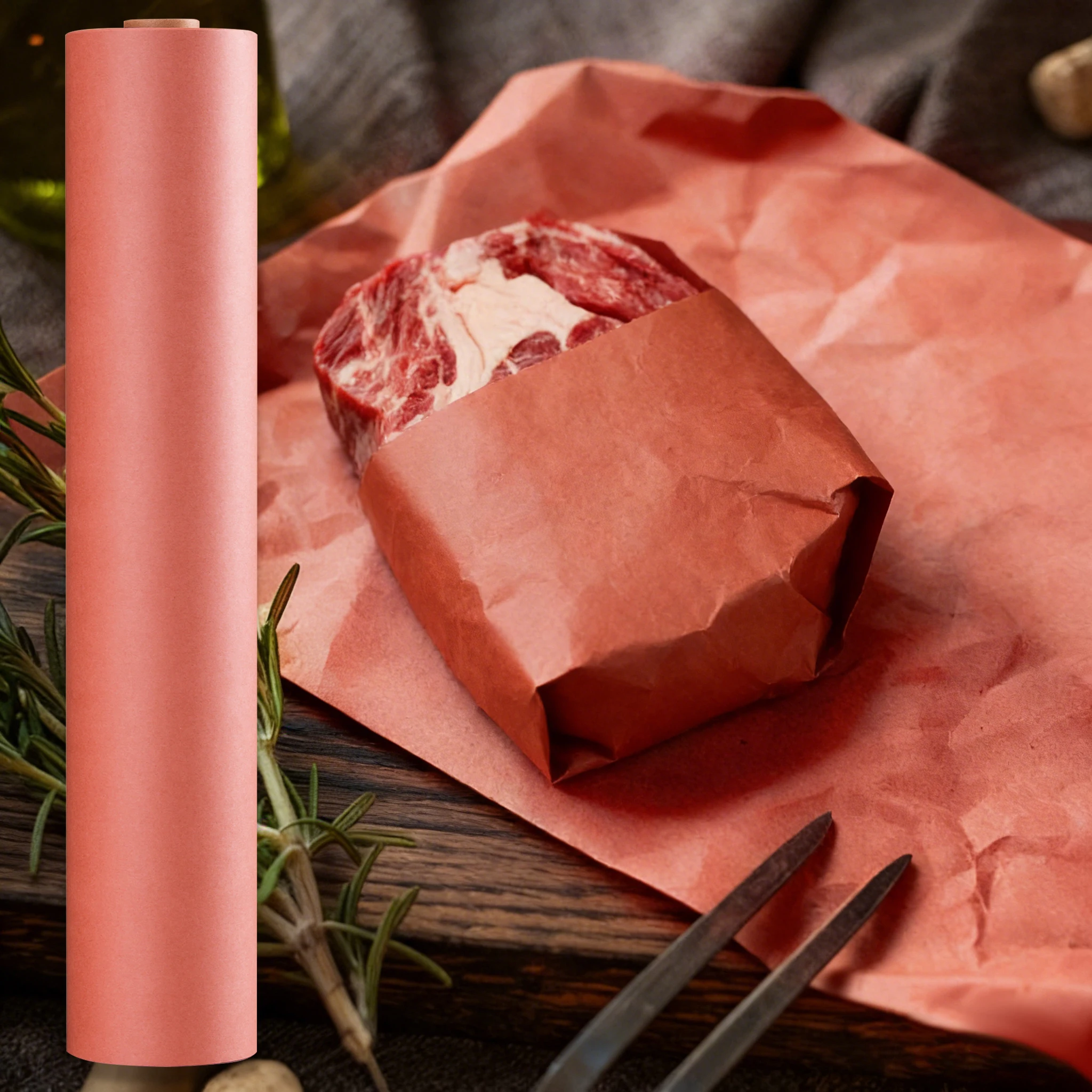 Meat Burger Freezer Butcher Paper Barbecue Wrap Grilling Meat Smoking Paper Roll