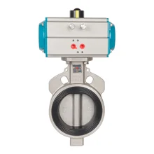 High-End Mid-Line Pneumatic Soft-Sea Butterfly Valve Stainless Steel 304 National Standard Wafer Type
