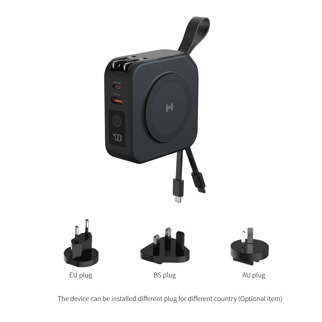 Latest Design Wireless Powerpack Universal Travel Charger