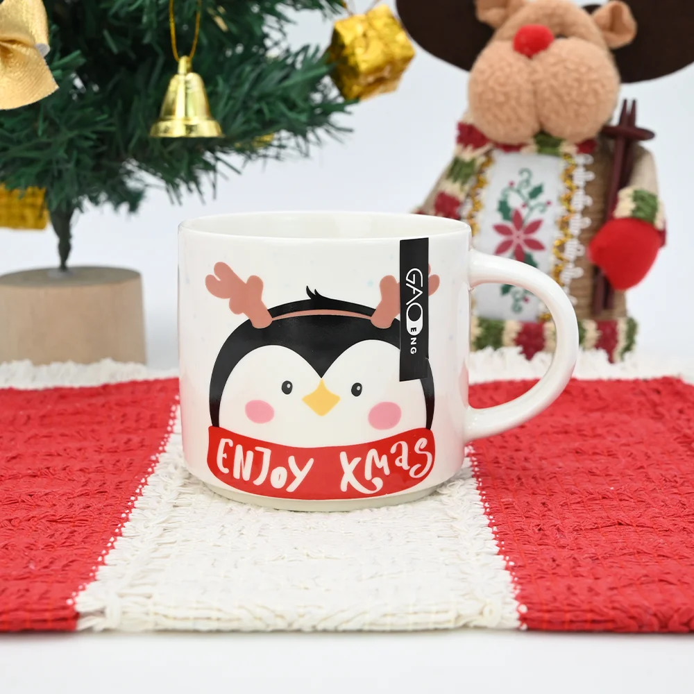 High Quality Christmas Stacking Cup with The White Bear and The Penguin Cute and Fashion