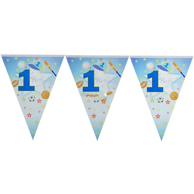 High Quality Polyester Fabric PVC Customized design Pennants String Flag Triangle Bunting Banner For outdoor Decoration