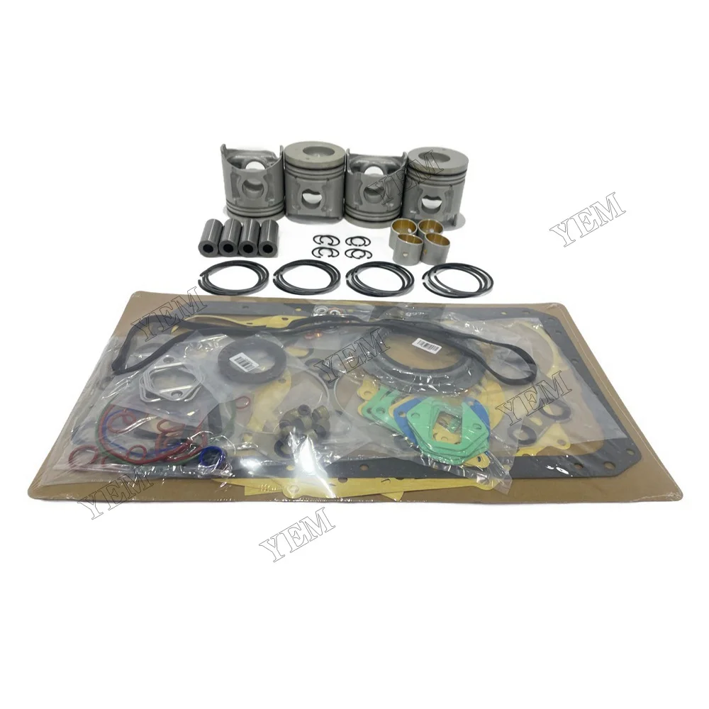 Engine Rebuild Kit With Piston Ring Cylinder Gaskets Compatible for Mitsubishi 4D34 Engine Parts Factory 3