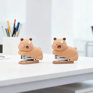Adorable Unicorn-Dinosaur Mini Stapler Portable Cartoon Stapler for Kids School Pencil Case Compact Desktop Stationery