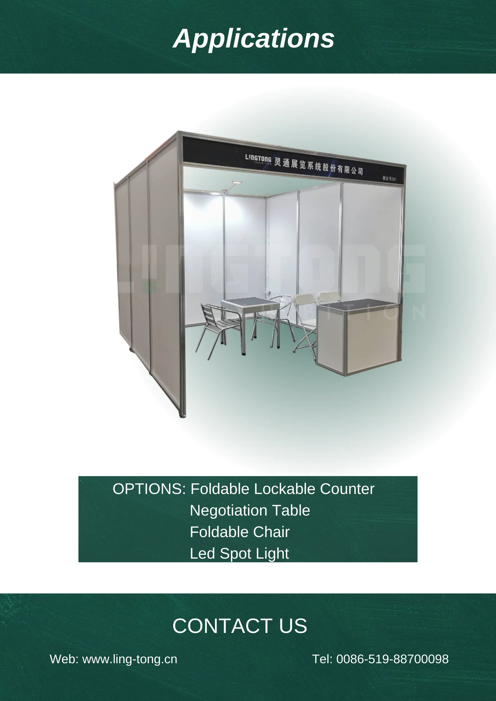 3x3 Aluminum Modular System - Exhibition Booth Shell Scheme