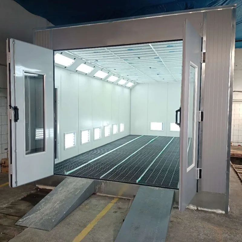Customized LED Lighting Spray Booth for Car Painting Diesel Burner Bake Use