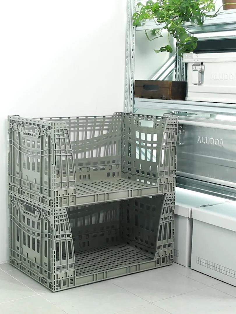 Shimoyama Large Volume Industrial Style Wide Open Mouth Collapsible ...