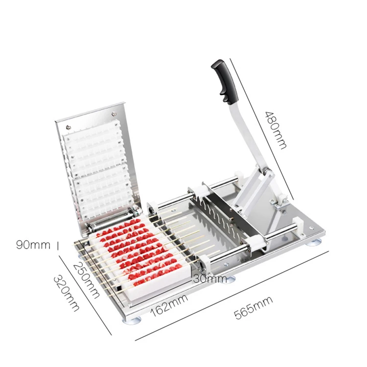 Making Machine Skewer Meat Automatic Kabab Skewer Grill Machine