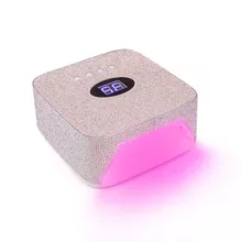 Bling Manicure Machine Gel Polish Nail Dryer Built-in Battery  54W Cordless Rechargeable UV LED Nail Lamp with Diamond For Nails
