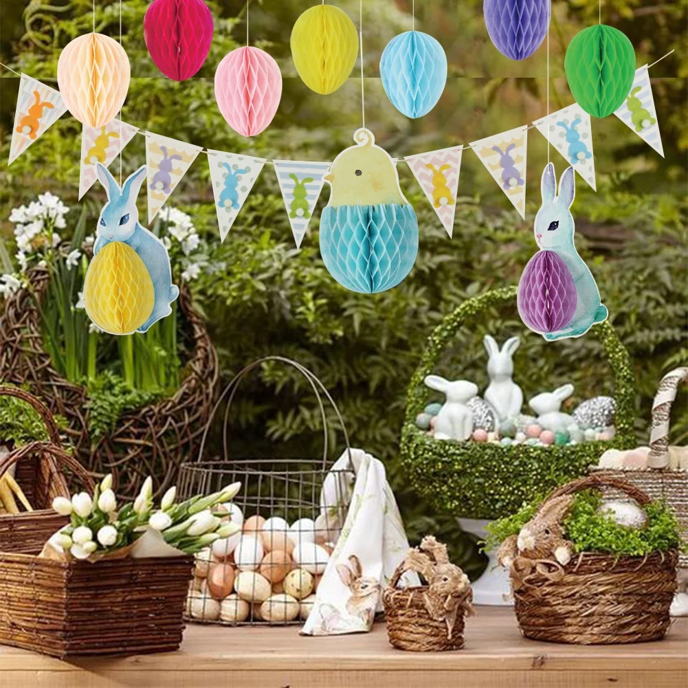 Personalized Easter Honeycomb Decorations Easter Table Centerpieces  Decorations Supplier - SUNBEAUTY