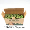 20 Rollos + 1 Dispensador Verde