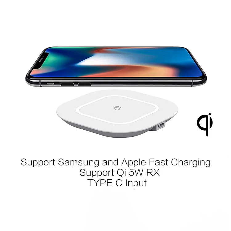Готовый к отправке 2020 горячая распродажа 10 Вт быстрая дешевая маленькая Беспроводная подставка для зарядного устройства Iphone Amazon Прямая