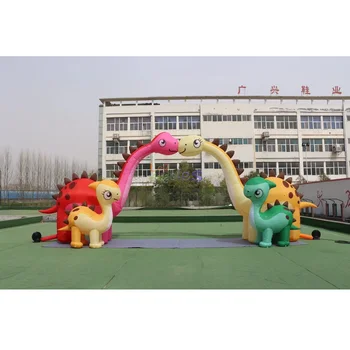 Hot Sale Dinosaur Tunnel Entrance Gate Giant Outdoor Commercial Inflatable Dinosaur Arch For Children Birthday Party