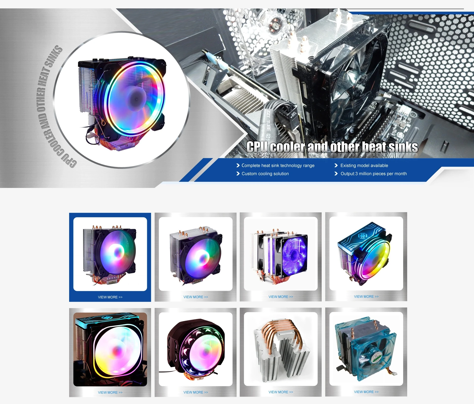 Low Profile Cpu Cooler, RGB, Copper, Aluminum - detail 2