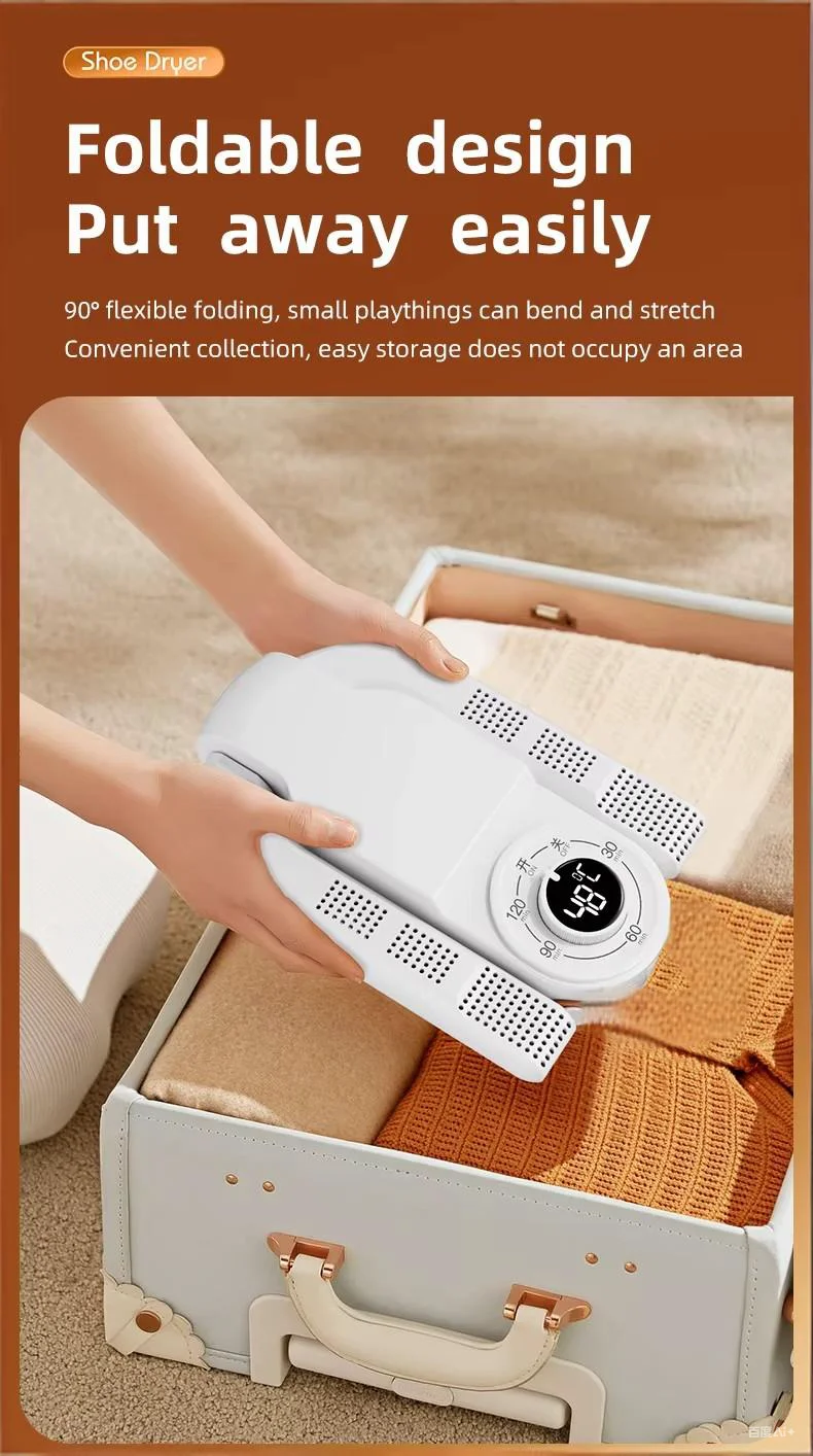 Retractable Shoes Dryer Household Folding Timing Baking Shoes Dryer Smart Touch Screen Automatic Hot Air Deodorant Shoes Dryer