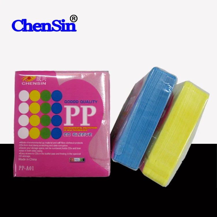 CD DVD Storage Bag - Clear Plastic CD Case for 2 Discs