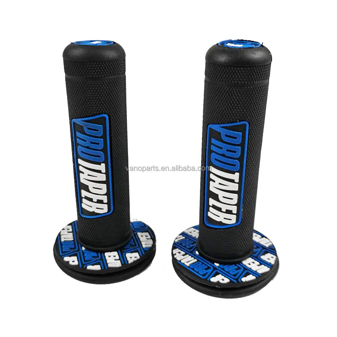 thumbnail image 2 of KRACE Universal 7/8" Handlebar Grips – Rubber, Blue, 1 Pair, US Stock, Fast Shipping 2 of 6